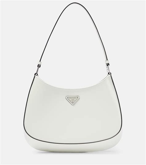 prada cleo small leather shoulder bag|prada cleo bag white.